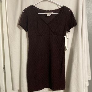Warren petites dress Womens size 4 NWT dark rasin color
